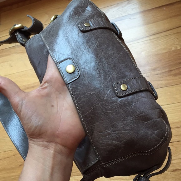 Francesco Biasia «Landau» Taupe italian leather - Picture 6 of 8